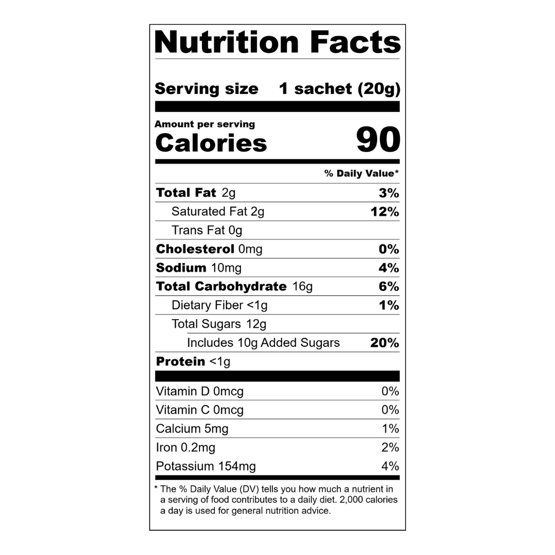 Vinacafé Instant Coffee Mix nutrition facts